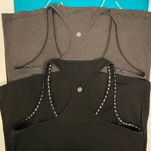 Lululemon Set of 3 Racerback Tank Tope Size 10